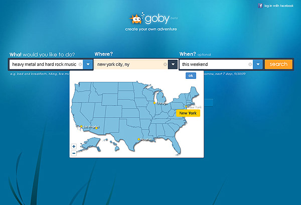 Goby Fun-Suchmaschine Startseite