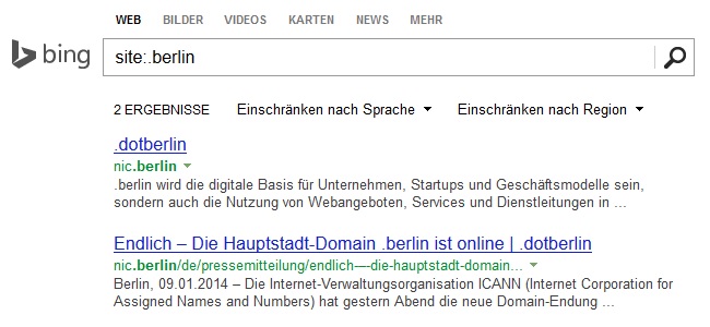 .berlin bei Bing